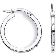 White gold love hoops - London Fifth Avenue jewellery  