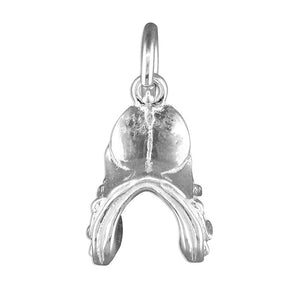 Sterling silver saddle charm - London Fifth Avenue jewellery  