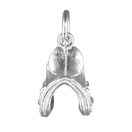 Sterling silver saddle charm - London Fifth Avenue jewellery  