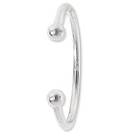 Silver Gents large torque bangle