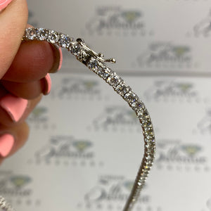 Silver Tennis Necklace