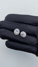 Load image into Gallery viewer, Valentina Oval CZ stud earrings - London Fifth Avenue jewellery  
