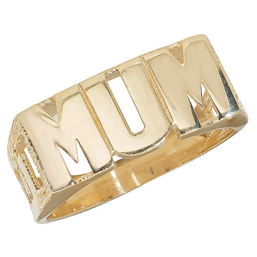 Yellow Gold Curb Side MUM ring