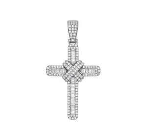 Diamond iconic cross pendant 18ct