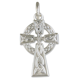 Medium silver Celtic cross
