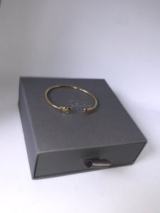 Plain Gold Boxing Glove Bangle - London Fifth Avenue jewellery  