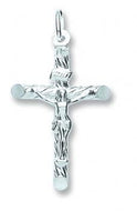 Silver tubed crucifix - London Fifth Avenue jewellery  