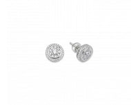 Silver Screw on back stud earrings