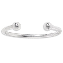Load image into Gallery viewer, Silver Gents large torque bangle

