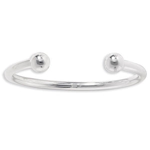 Silver Gents large torque bangle