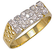 Gold cz NAN ring