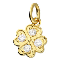Load image into Gallery viewer, 4 leaf clover pendant / Lucky charm
