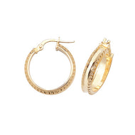 DC hoop earrings 15mm