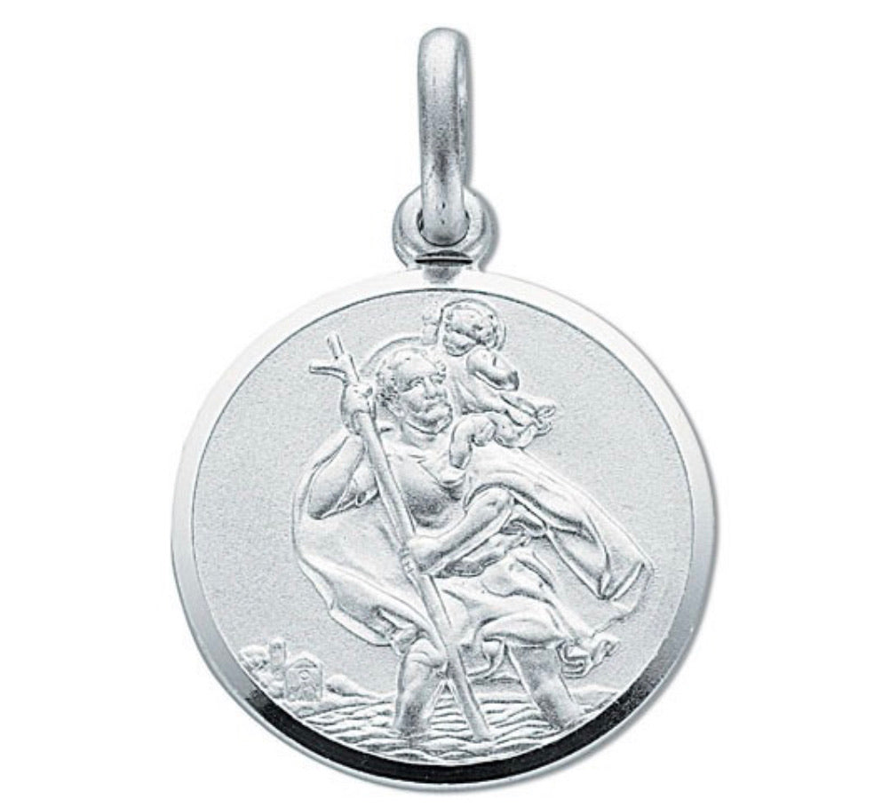 Silver double sided St Christopher