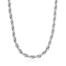Load image into Gallery viewer, Silver unisex rope chain
