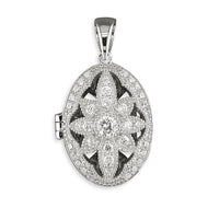 Vintage style oval pendant