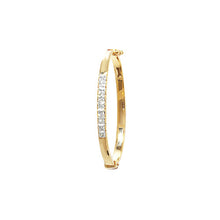 Load image into Gallery viewer, Yellow/White Gold CZ baby bangle
